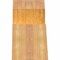 Ekena Millwork Portland Rough Sawn Timber Gable Bracket, Western Red Cedar, 36"W x 10"H x 6"D x 6"F, 7/12 Pitch GBW036X10X0606POR00RWR - alternate 4